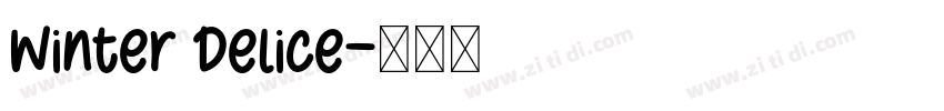 Winter Delice字体转换
